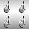 Service Caster 5 Inch 316SS Gray Poly Swivel 1-1/8 Inch Expanding Stem Caster Set Brake SCC SCC-SS316EX20S514-PPUB-TLB-118-4 - alternate 1